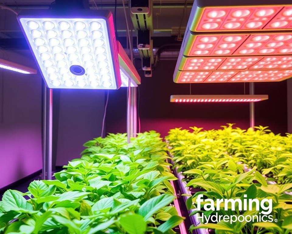 Hydroponic Lighting Setup