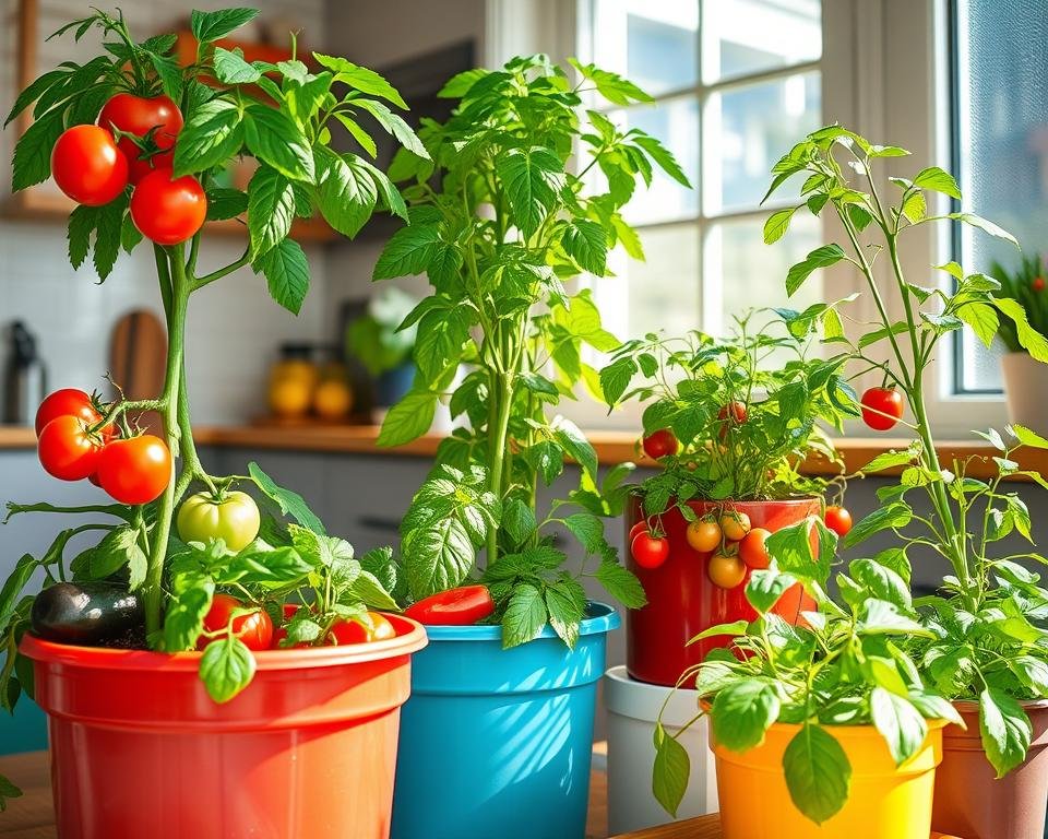 Indoor Container Vegetable Gardening