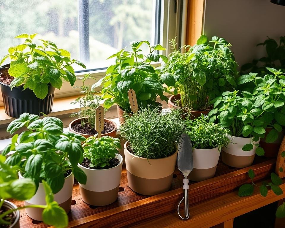 Indoor Herb Garden Setup