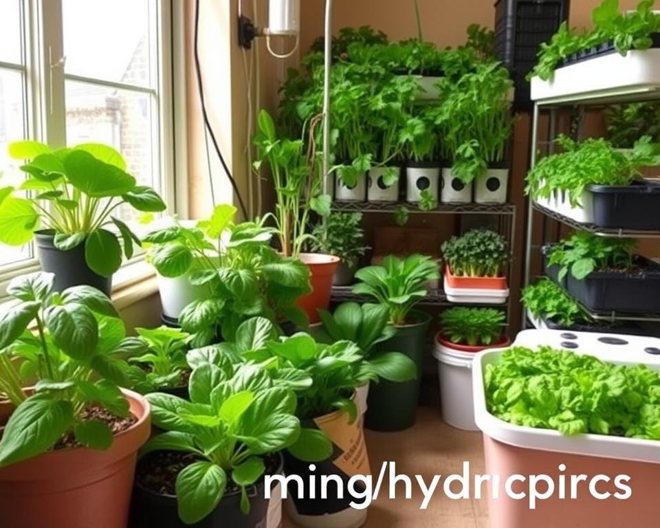 Indoor Vegetable Gardening Setup