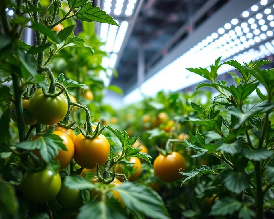 LED grow lights for tomato cultivation