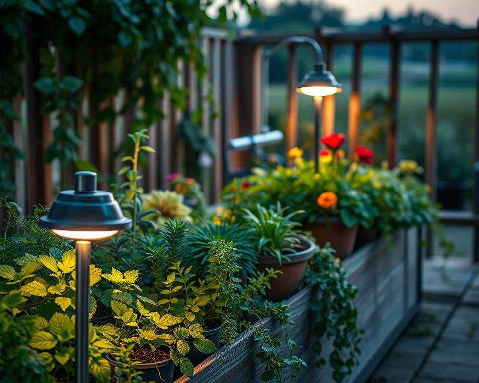 Container Garden Lighting Design