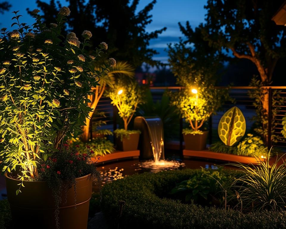 Container Garden Lighting Placement Strategies