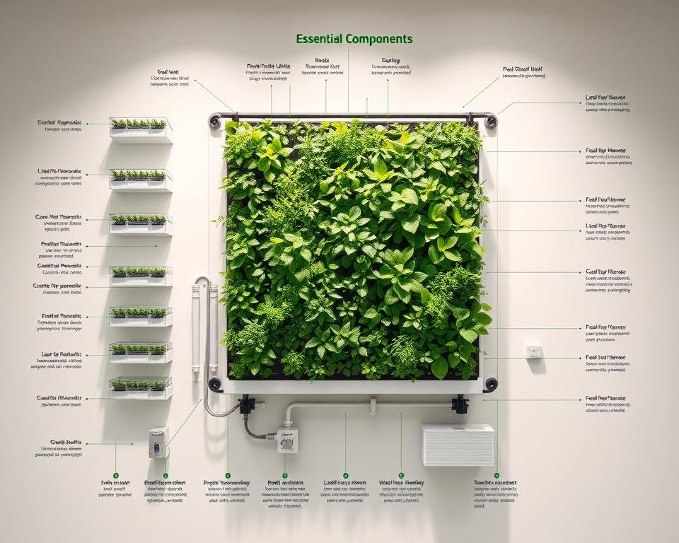 Green Wall Components Diagram