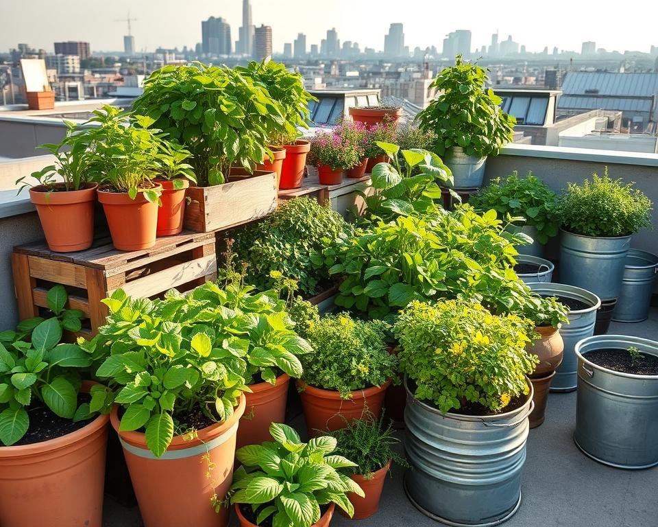 Rooftop Container Garden Planters