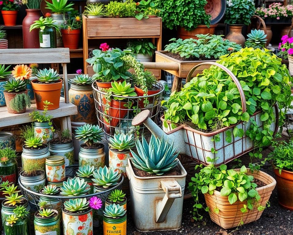 Upcycled Gardening Container Ideas