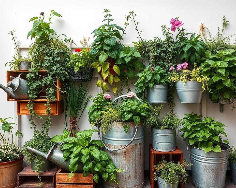 Vertical Garden Containers Upcycling