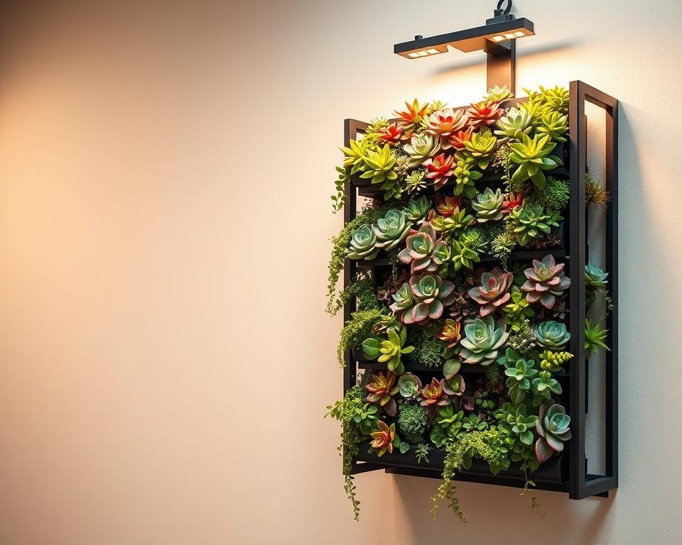 Vertical Succulent Garden Installation